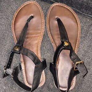 Black and Brown Women's Sandals